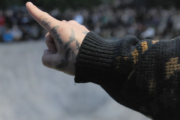 Live by the words on Dustin Dollin's finger